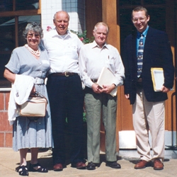 Photo of Marian Henny, David Henny, Alfred Henderson, and Andrej Romanovsky